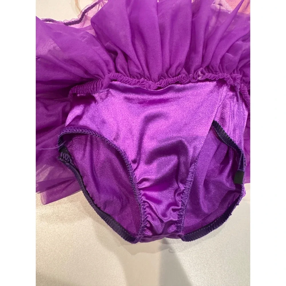Weissman Polka Dot Halter Leotard Skirted Dance‎ Costume Child XS C